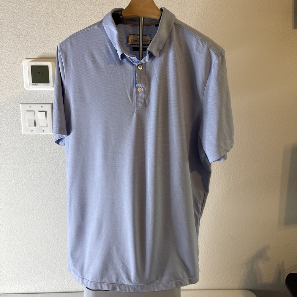 Modern Ambition Men's Delightfully Technical Polo Golf Shirt Size Large‎